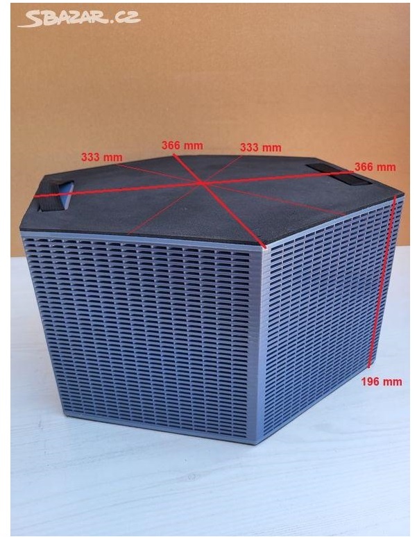 Rekuperační výměník AXT-LB-366/196/366-H210-2.5 - 2