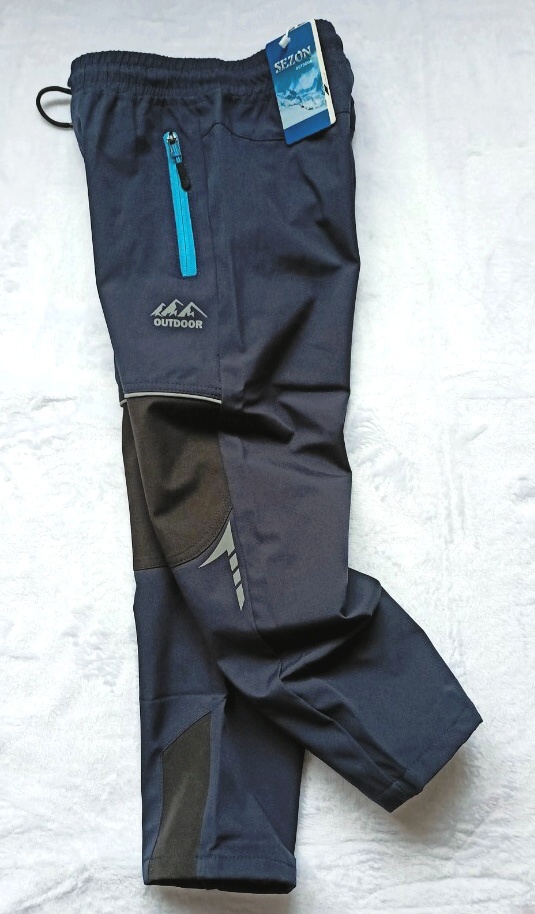 Nové Jarní SOFTSHELLOVÉ KALHOTY-SEZON- 10-11 let, 146 cm - 2