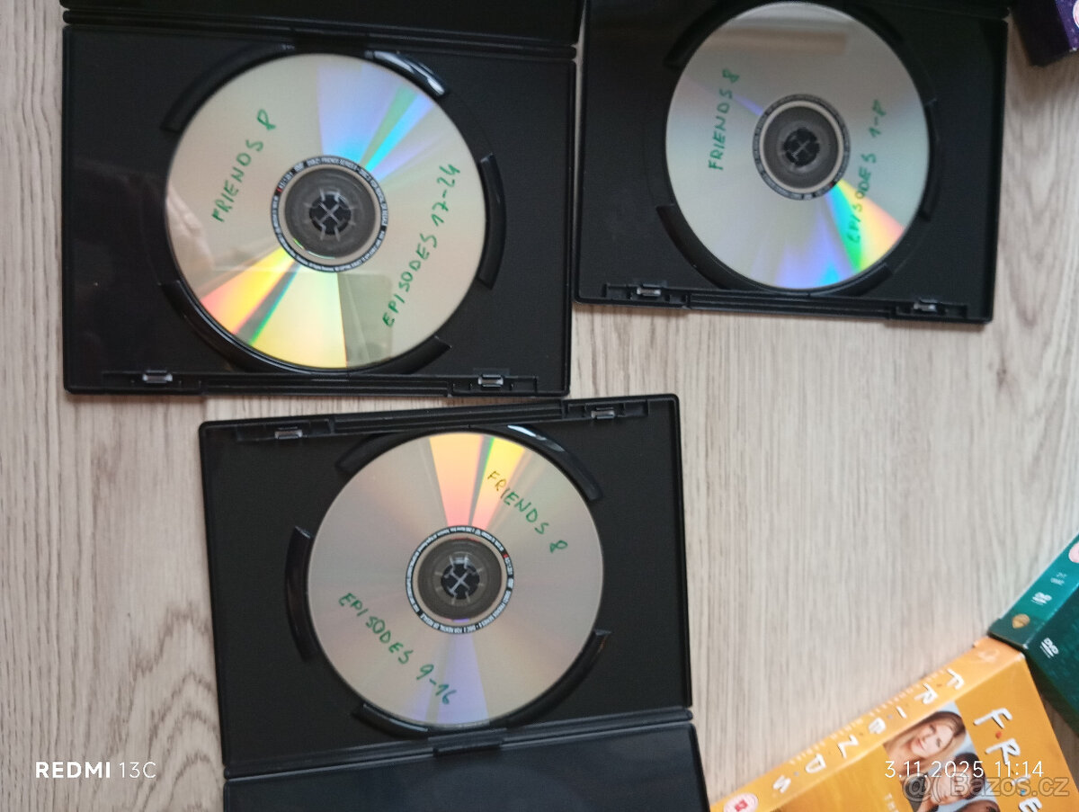Set DVD PŘÁTELÉ, série 3-10 - 2