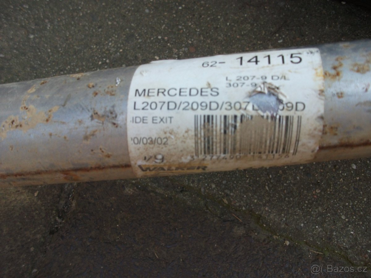 mercedes L207/209D/307D výfuk - 2