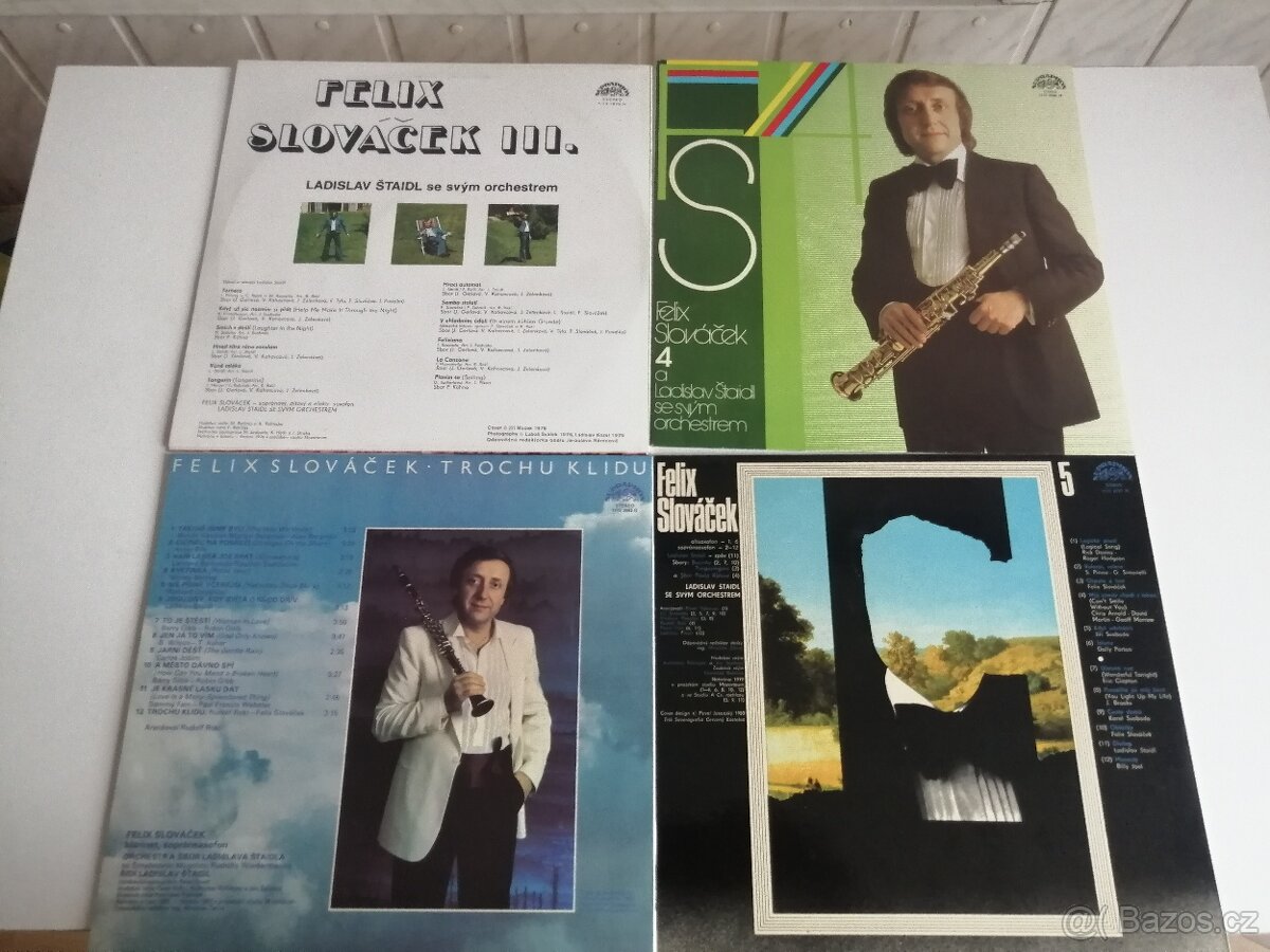 FELIX SLOVÁČEK - 4x Gramofonová deska - 2