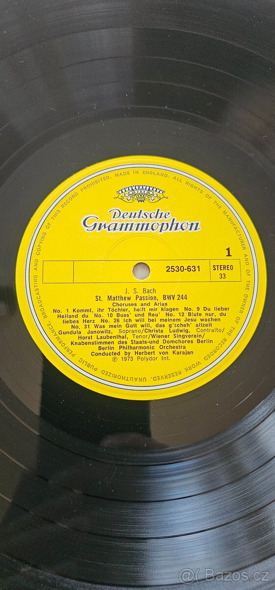 LP J.S. Bach - Choruses and Arias - 2