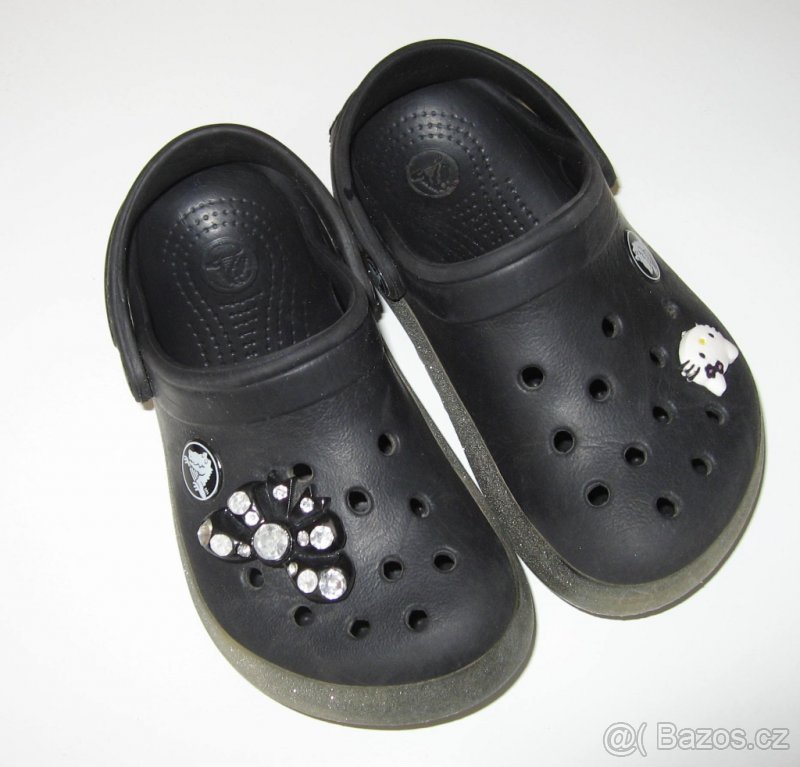 Crocbling Crocs with Jibbitz Charms - BLACK - C8/9 - vel.26 - 2