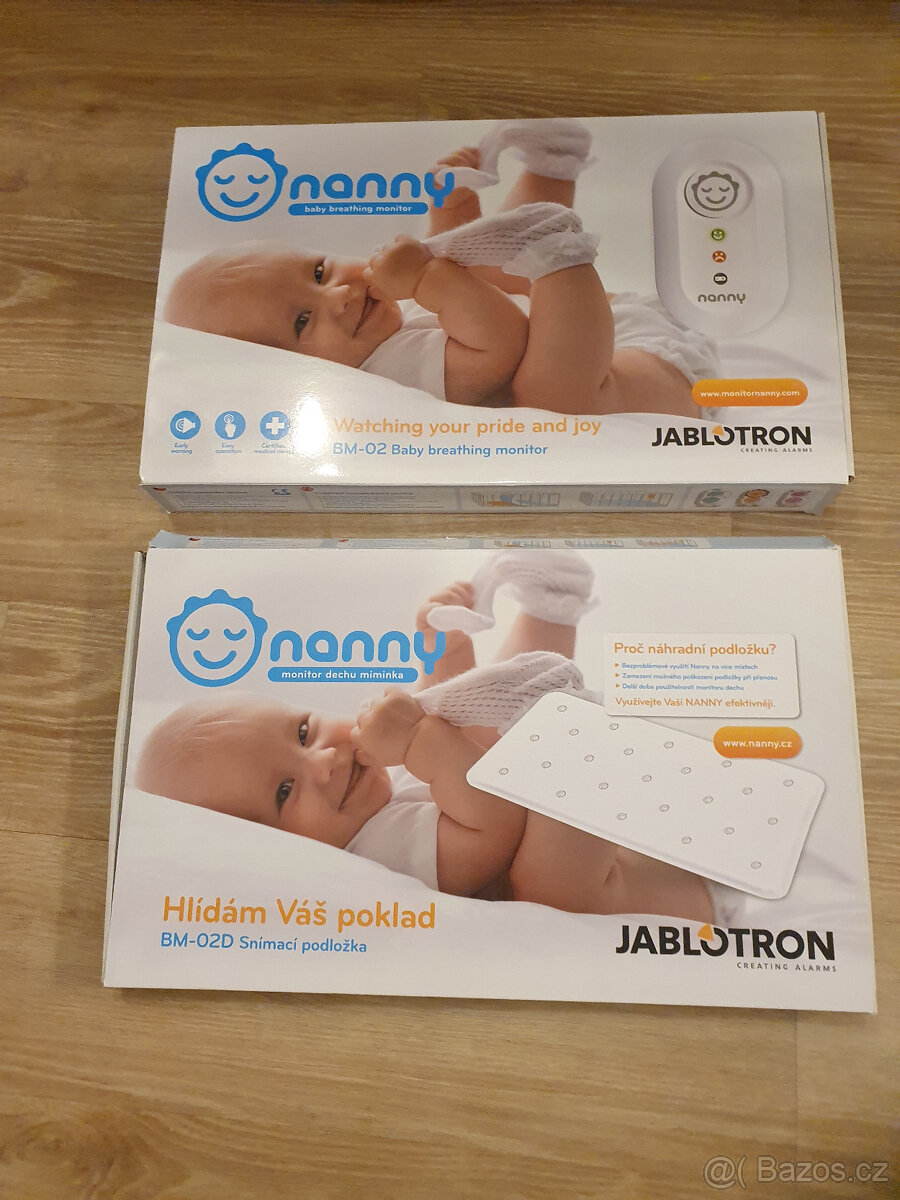 Monitor dechu s náhradní podložkou Nanny Jablotron - 2