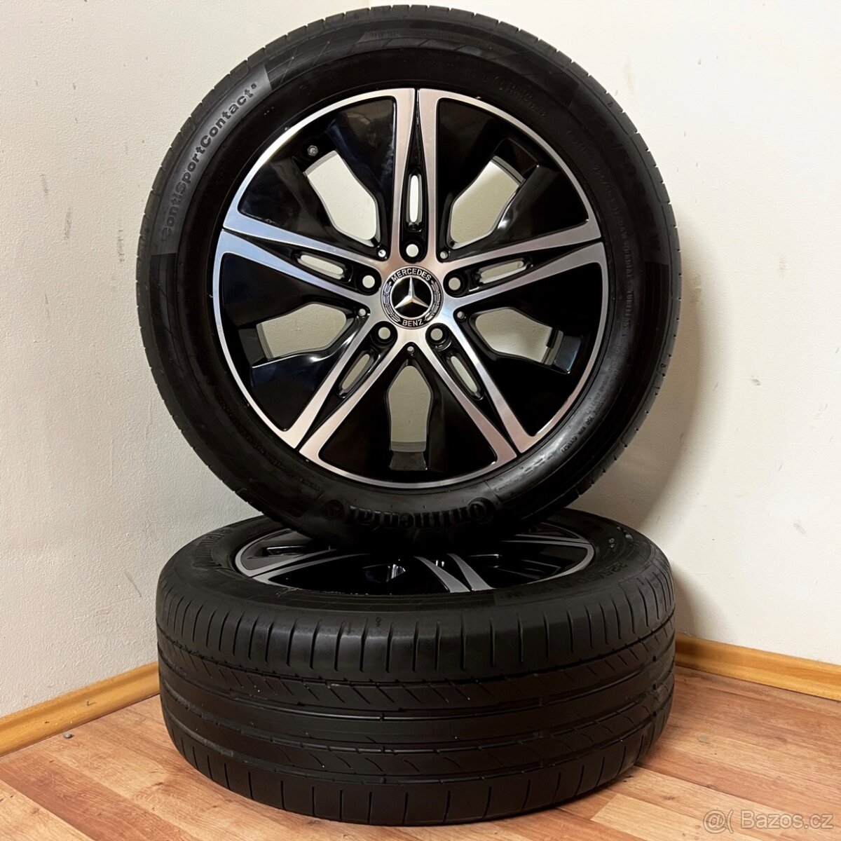 MERCEDES C W205 5x112 R17 ET48.5+LETNÍ 225/50R17 - 2