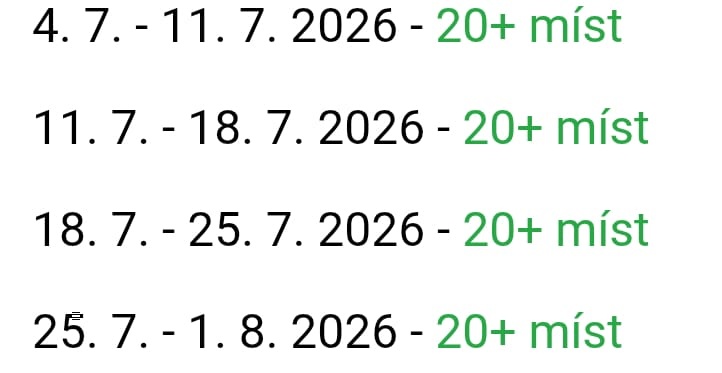 Tary camp - poukázka - 2