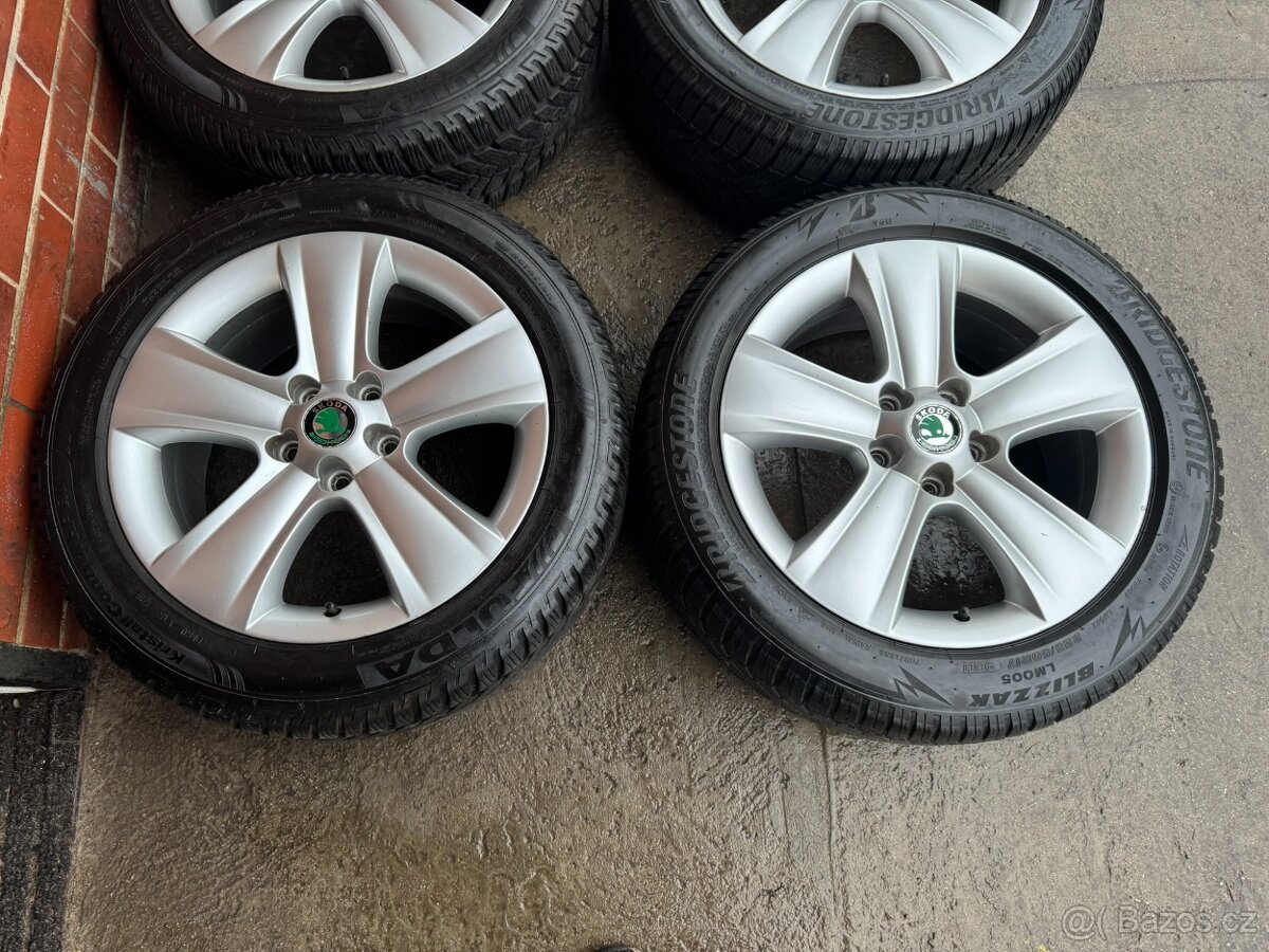 Alu 17" 5x112, škoda Dolomite zimní 85% YETI - 2