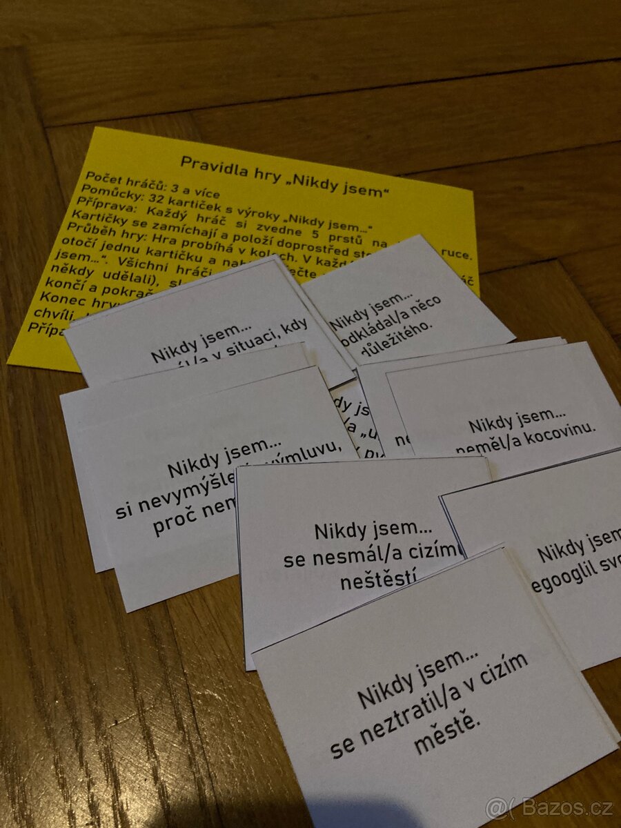 párty hra Nikdy jsem - 2