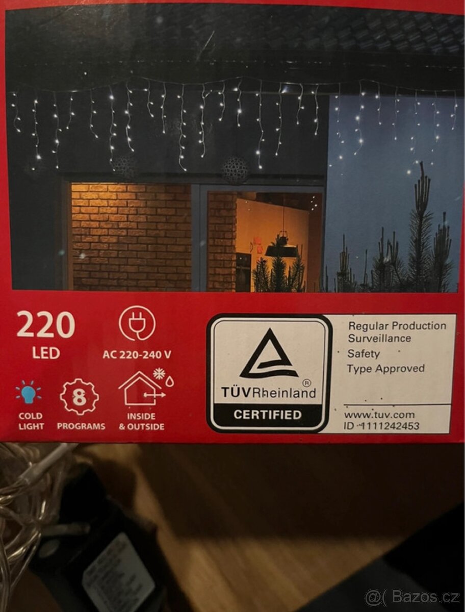 LED řetěz studená bílá - 2