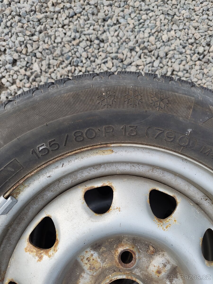 155/80/R13 Michelin Alpina + plech - 2