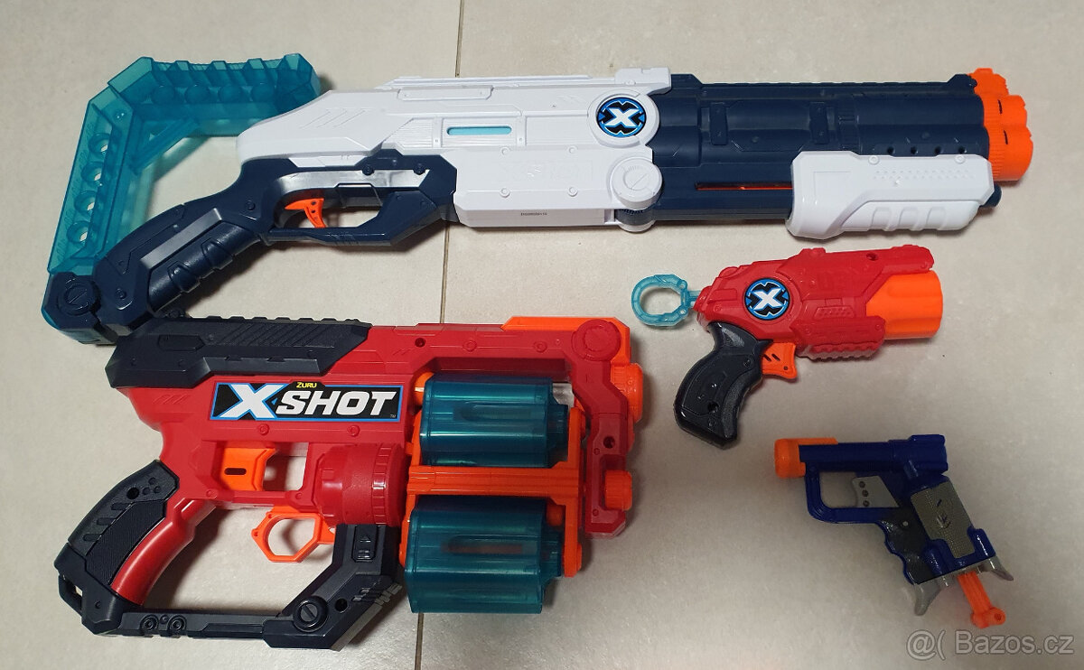 dětské pistole x-shot a nerf - 2