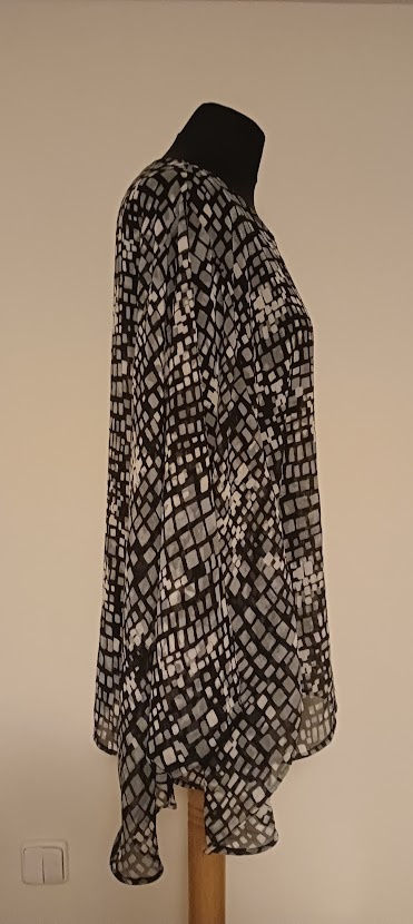 halenka černá šedá - 2