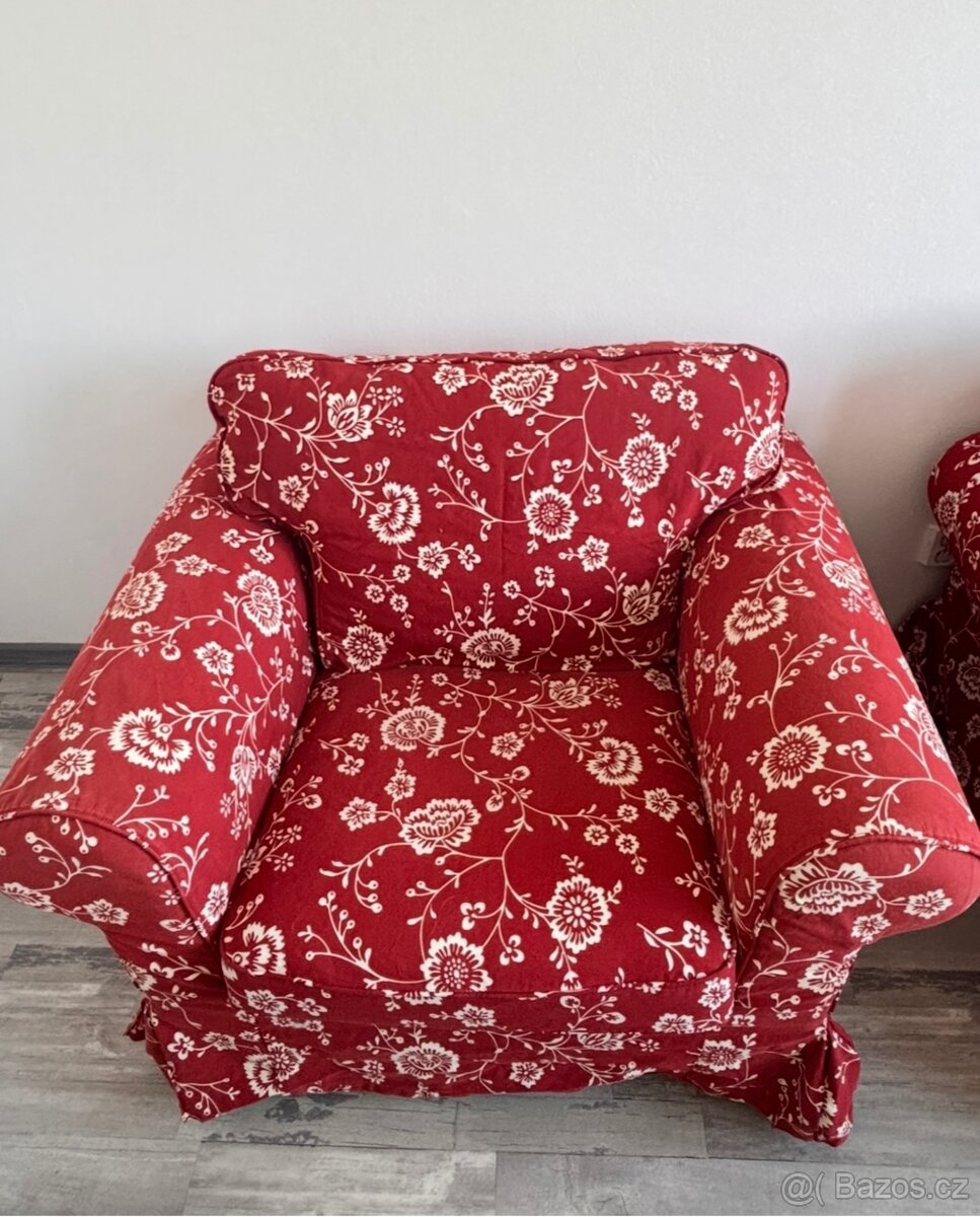 Dvoumístná sedačka Ikea Ektorp + křeslo Ikea Ektorp - 2