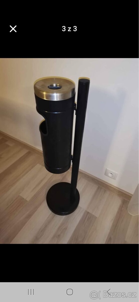 Odpadkový koš s popelníkem - novy nepouzity - 2