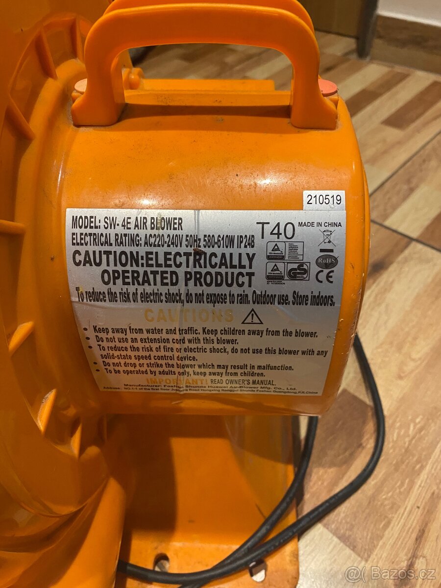 Prodám fukar ke skákacím hradu Happy hop - 2