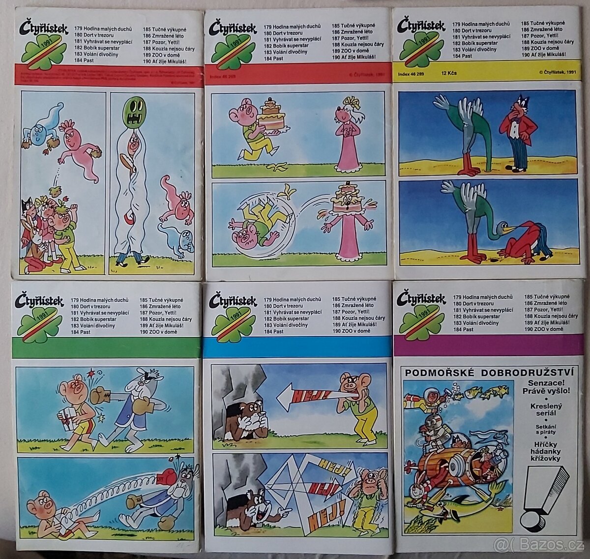 ČTYŘLÍSTEK - KOMPLETNÍ ROČNÍK 1991 - 2