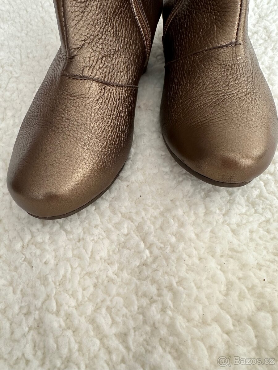 Kozačky kůže 39(široka nožka H) - 2