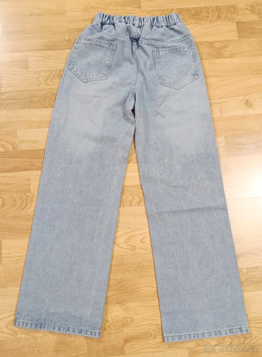 Dívčí rozšířené rifle, vel. 160cm NOVÉ - 2