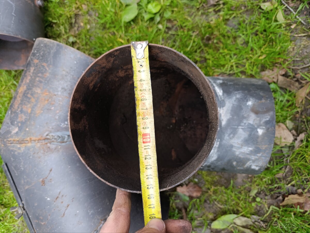 Silnostěnné, komínové roury - černý plech - 2