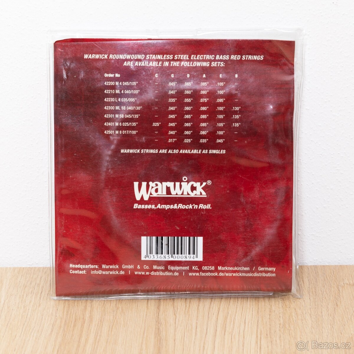 Struny na baskytaru Warwick 42200 M - 2