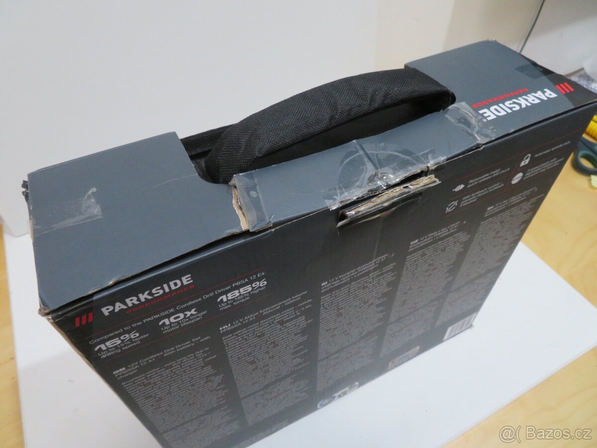Sada s aku vrtacím šroubovákem Parkside PPBSSA 12 A1 - 2
