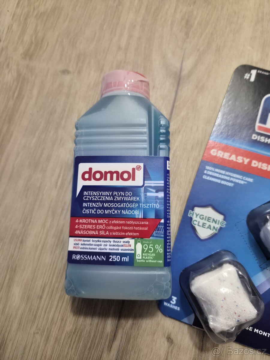 Tablety a čistič myčky Finish ultimate plus Domol - 2