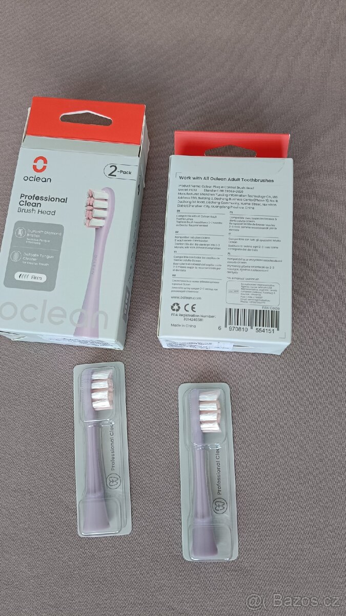 Náhradní hlavice Oclean Professional Clean – 4 ks - 2