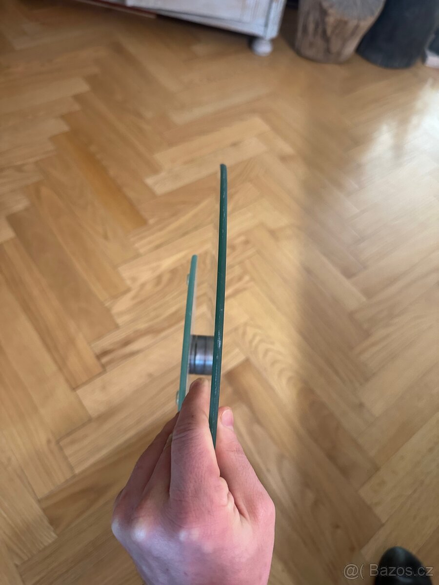 Skleněný podnos, otočný. - 2