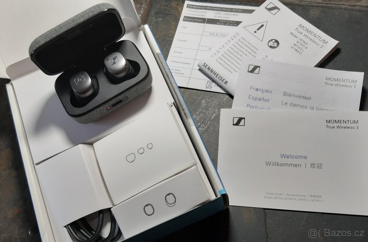 Sluchátka Sennheiser Momentum TW 3 - závada v dobíjení - 2