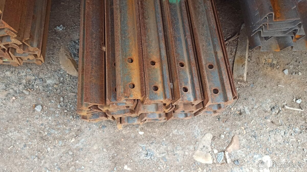 důlní kolejnice 70/10, spojky a ocelové pražce - JEDNOTLIVĚ - 2