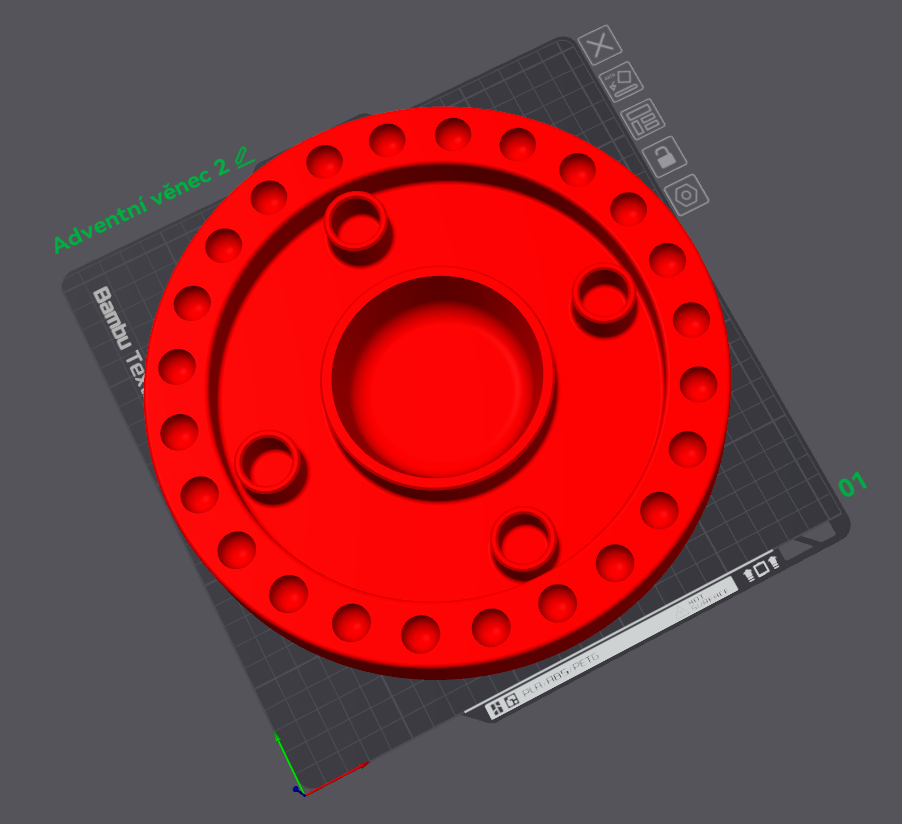 Vánoční věnec dekorace - 2