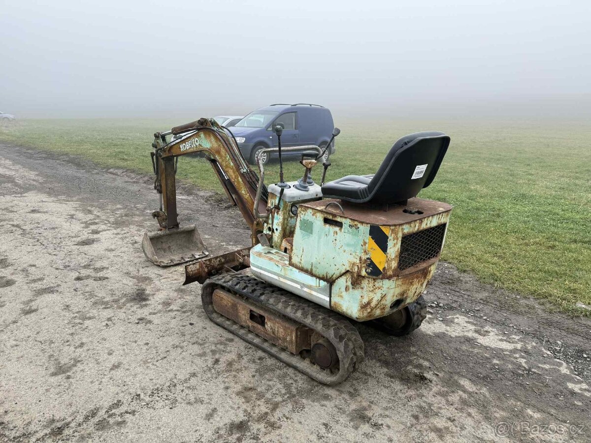 JAPONSKÝ MINIBAGR KOBELCO SK007 750KG - 2