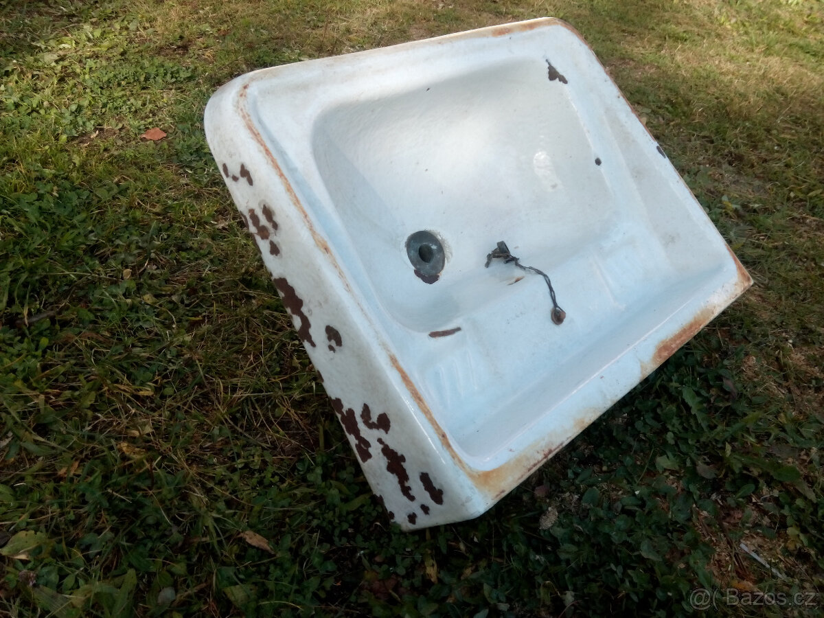 Umyvadlo litinové smaltované z půdy - PL do SM - 2