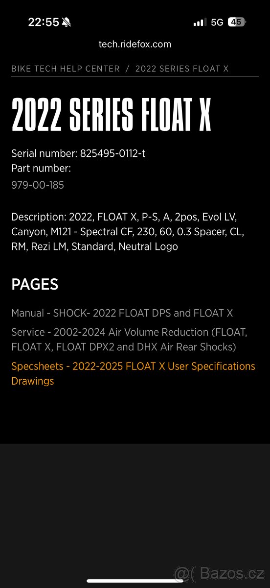 Fox float X performance elite - 2