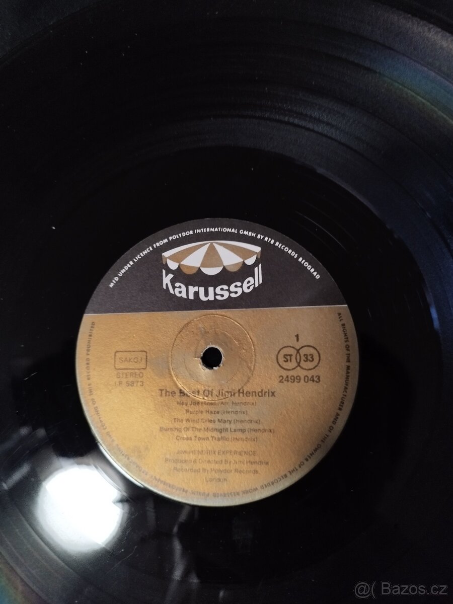 Originál Gramofonové desky THE BEST OF Jimi HENDRIX - 2