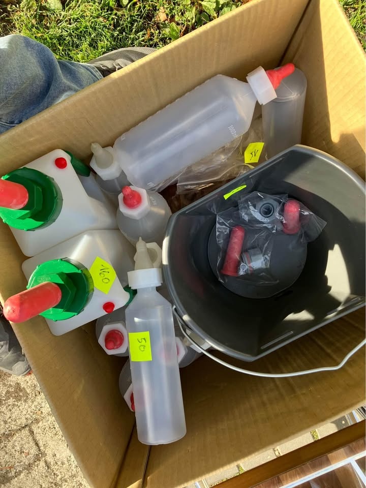 Láhev na mléko 0,5 l pro jehňata - úzký dudlík, silikon - 2