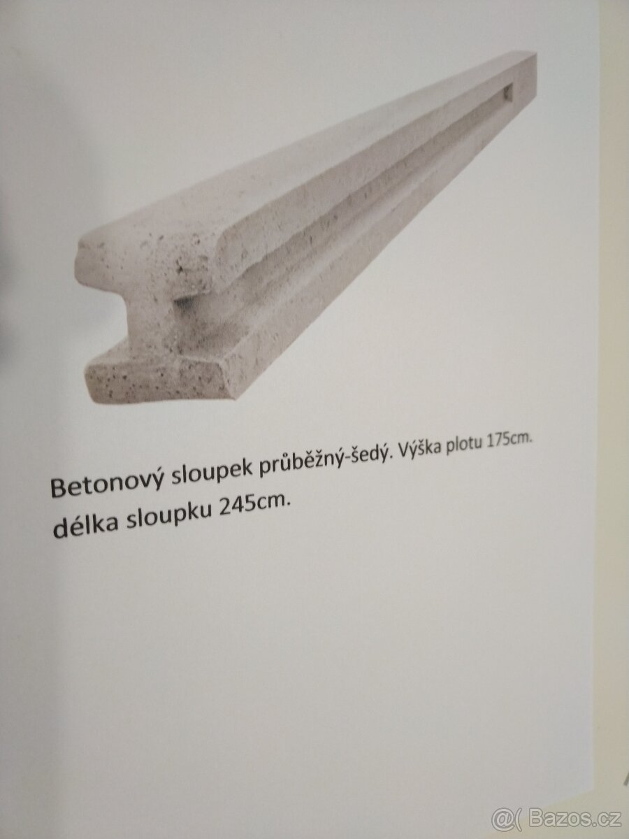 Plotové betonové sloupky BEVES - 2