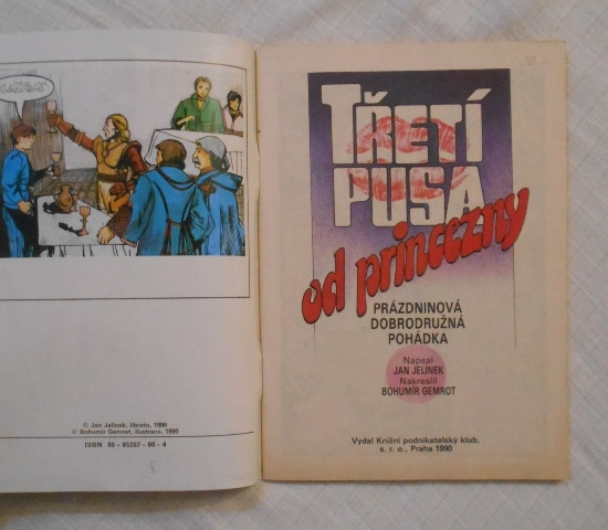 Komiks Třetí pusa od princezny - KPP 1990 - 2