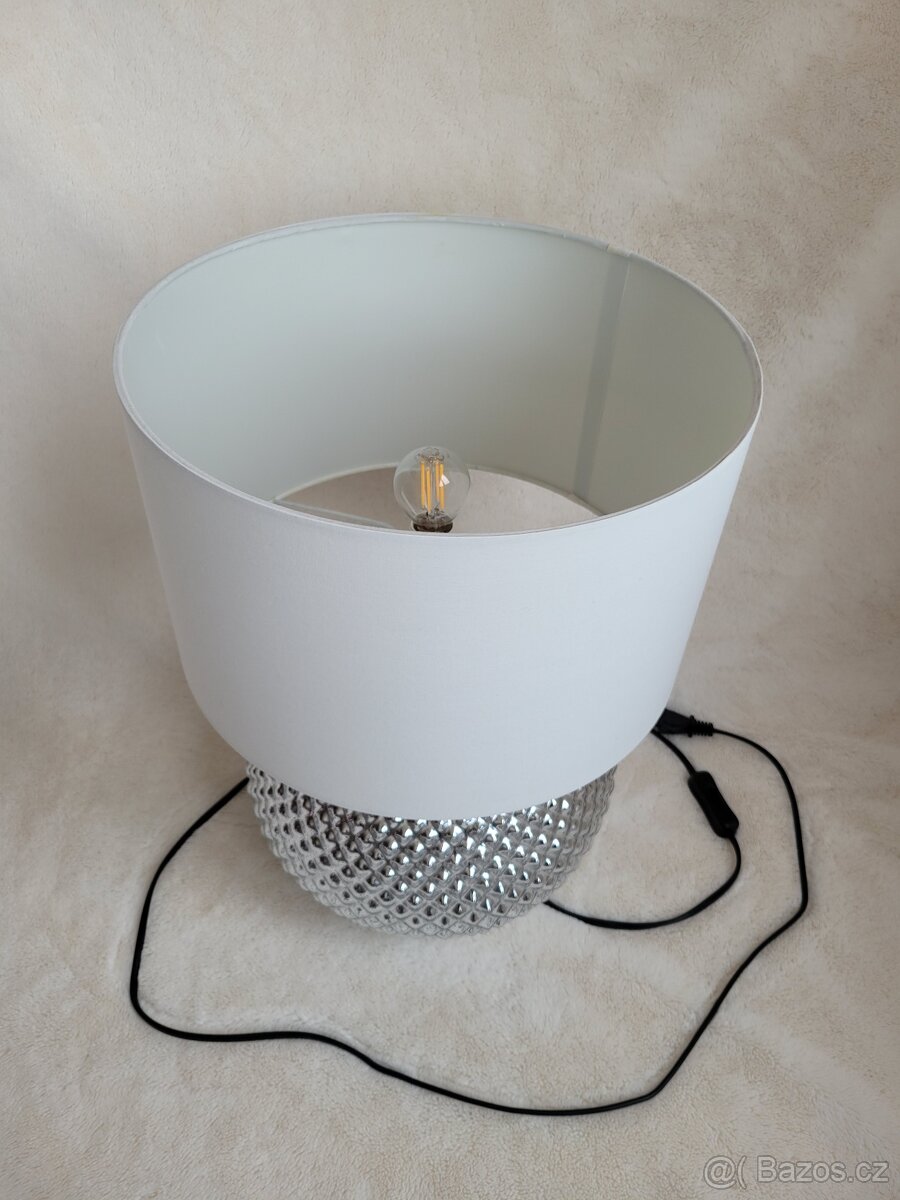 Stolní lampa MADON stříbrná - 2