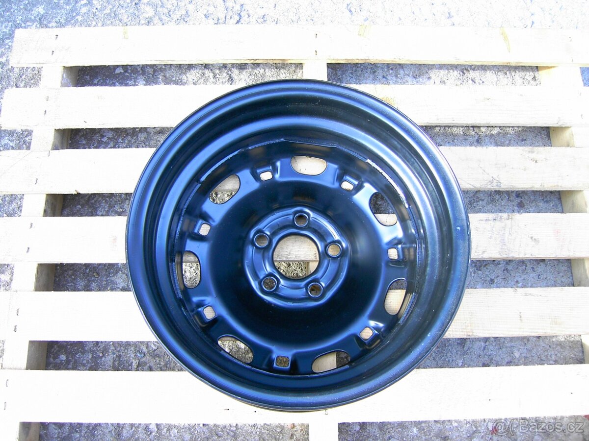 Škoda Fabia I plechový disk 5 J 14 ET 35 z rezervy - 2