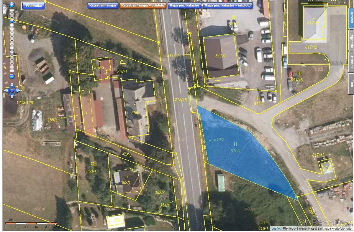 Prodej komerčního pozemku 890 m² - 2