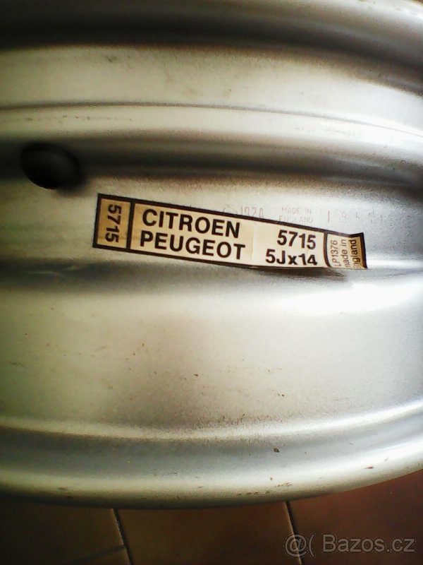 Plechový disk 14" Citroen,Peugeot 4x108 - 2