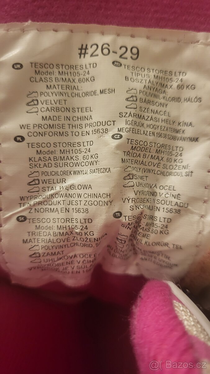 Dětské brusle 26 - 29 roztoucí - 2