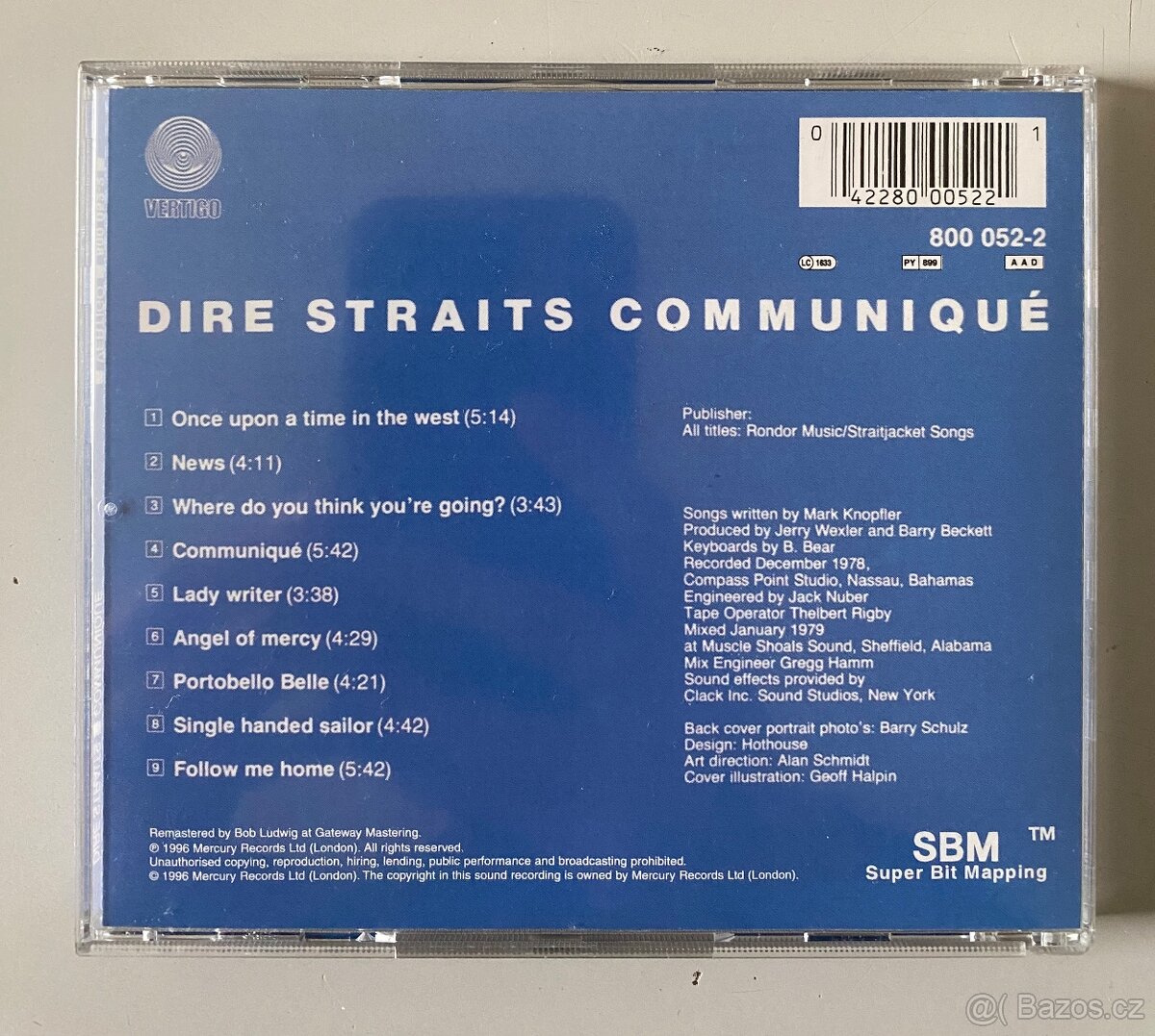 CD Dire Straits - Remastered, Communiqué - 2