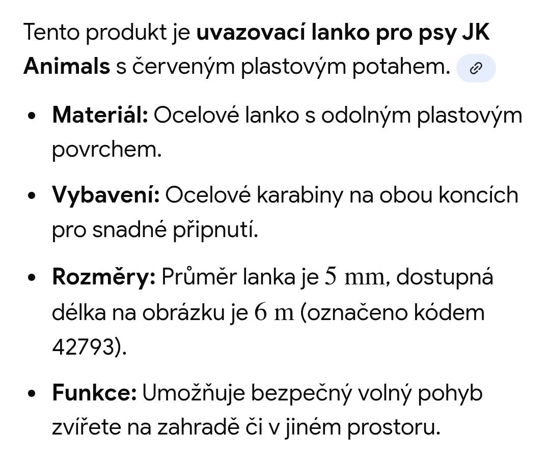 Uvazovací lanko - 2