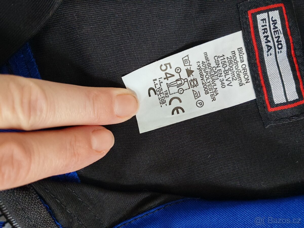 Montérková bunda a kalhoty modré barvy - 2