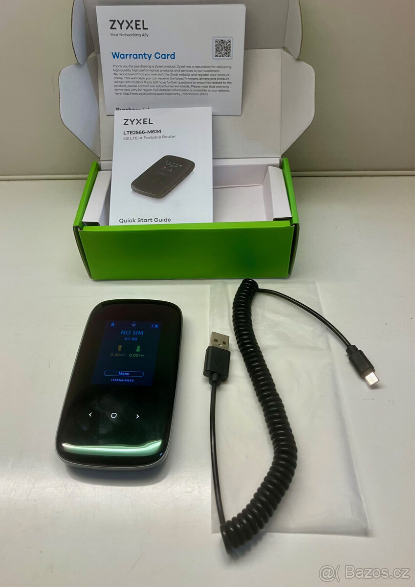 Přenosný LTE WiFi router Zyxel, micro SIM, záruka - 2