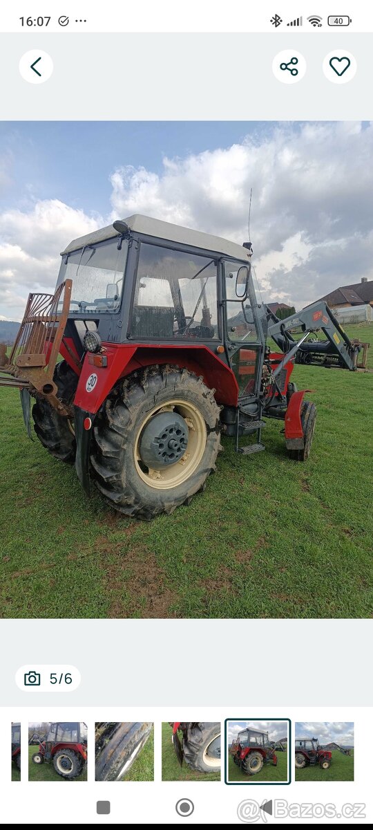 Zetor 5211 s doklady a SPZ. - 2