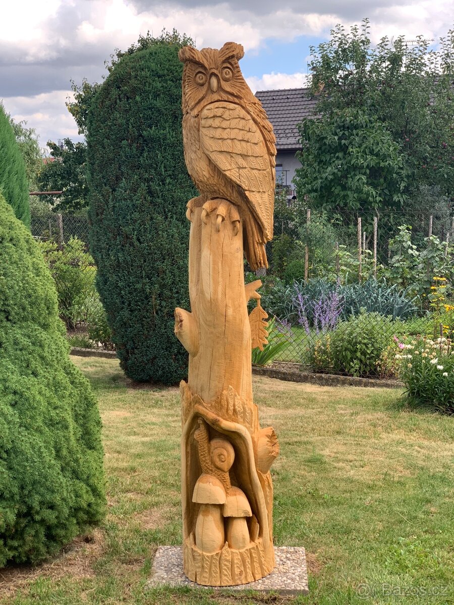 Dřevěná socha (dřevořezba pilou) - 2