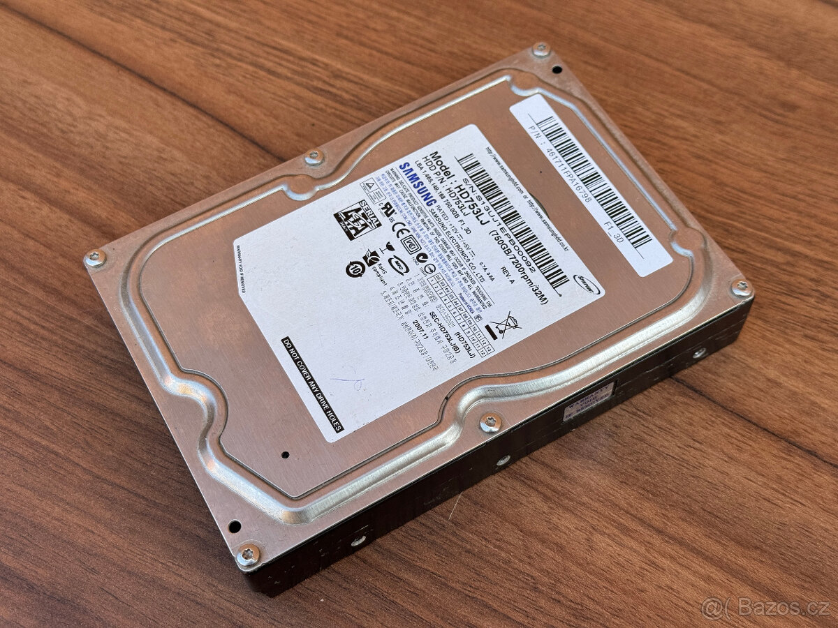 Pevný disk Samsung 750GB SATA – model HD753LJ - 2